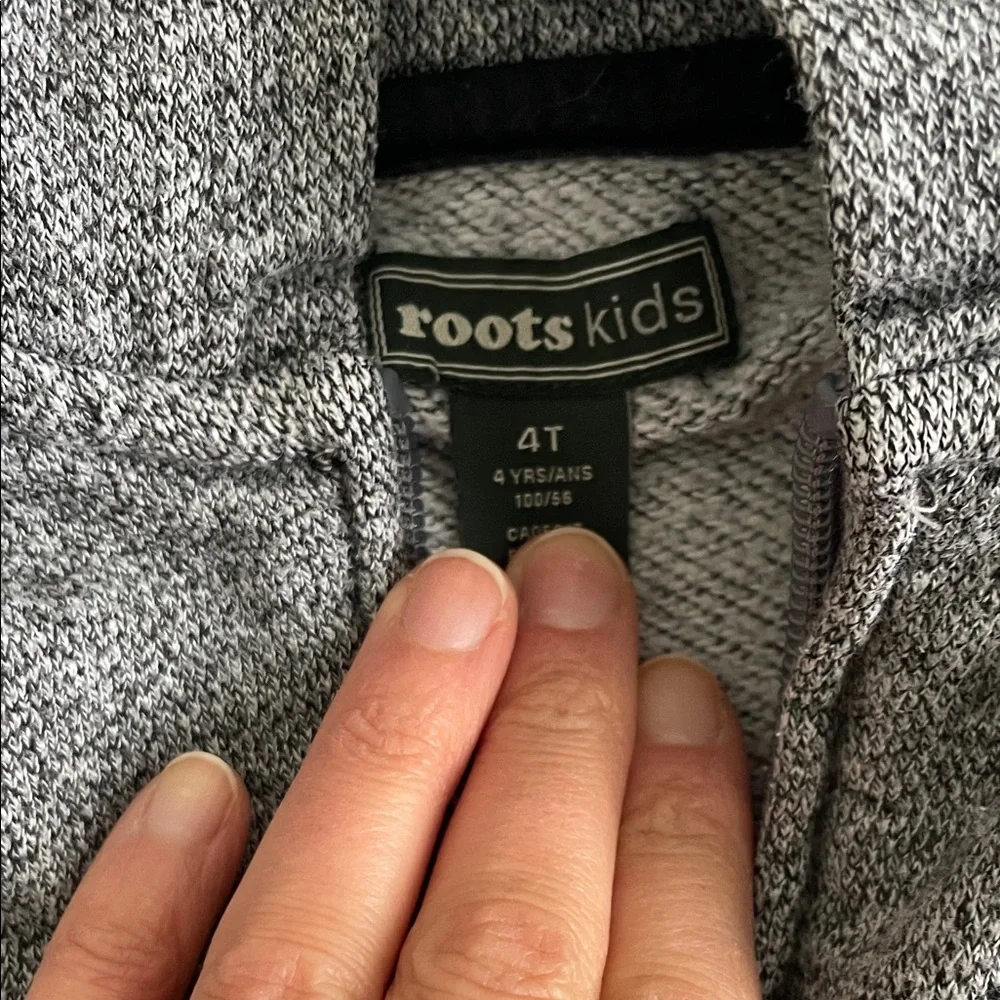 4T Roots Kids salt & pepper Full-Zip Hoodie - Picture 4 of 6
